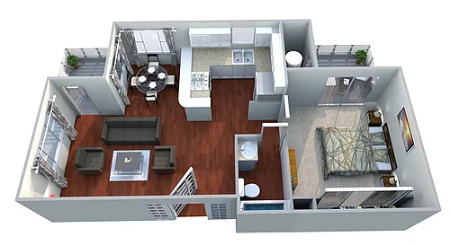 Floor plan 1X1