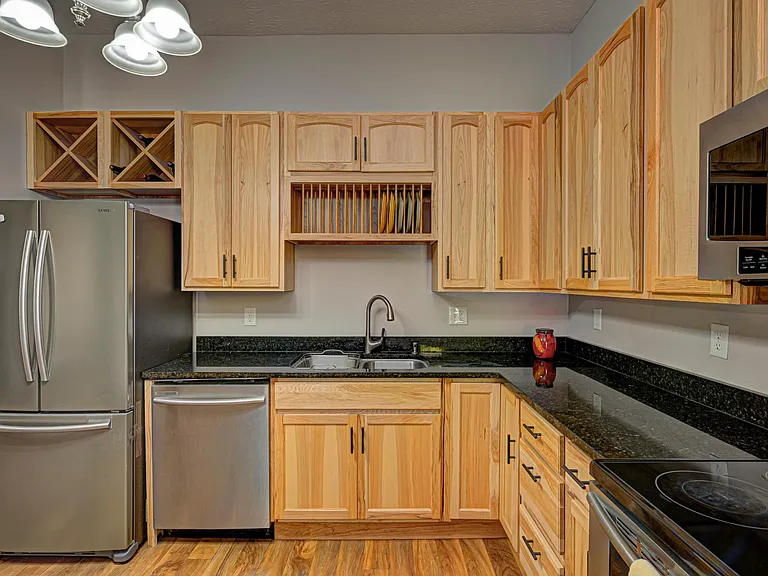 Beautiful real hickory wood cabinets