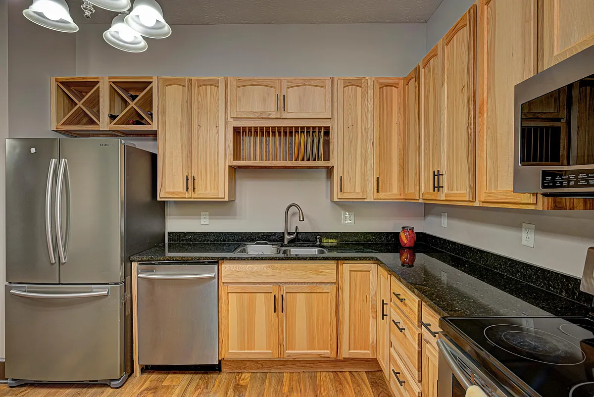 Beautiful real hickory wood cabinets - 1643 Fletcher Ave