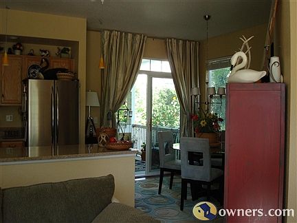Spacious dinning room opens to covered porch