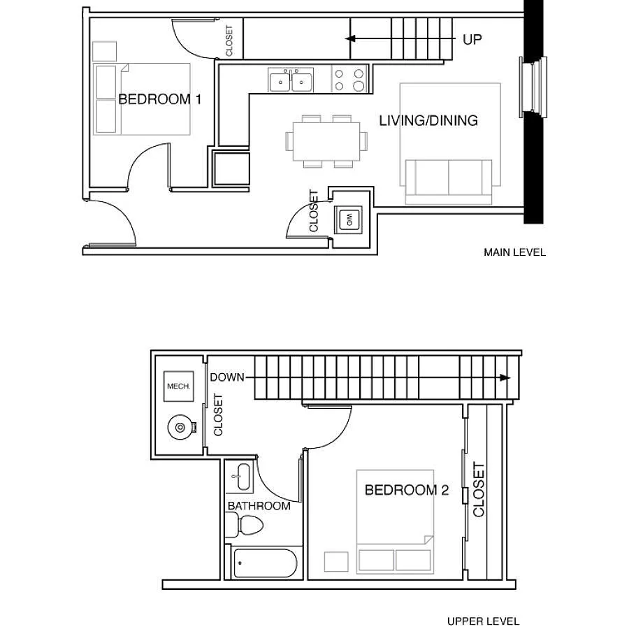 Floor plan 2 Bedroom-C2