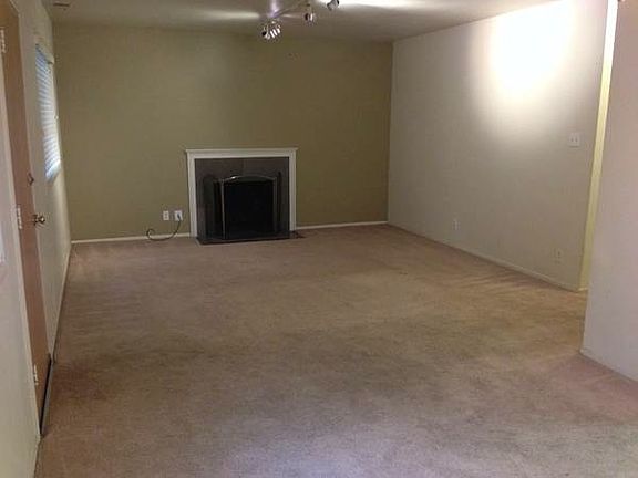 Living room with fireplace