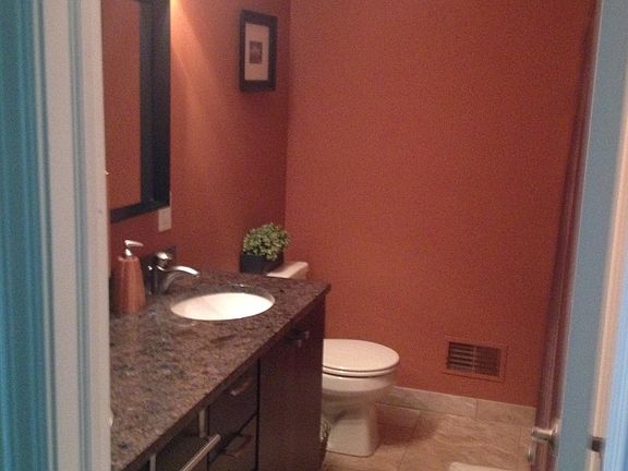 Upstairs Full Bath with Granite and Tile