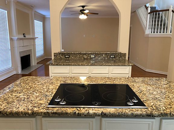 Kitchen opens to family room