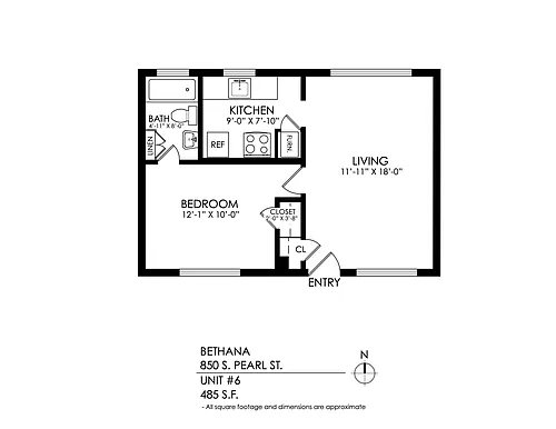 Floor plan 1 Bedroom