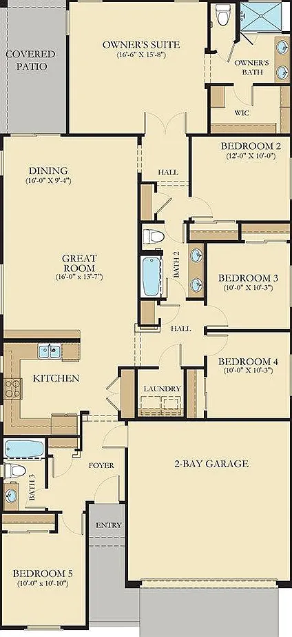 5 bed, 2000 sqft, $2,600 — Photo 2