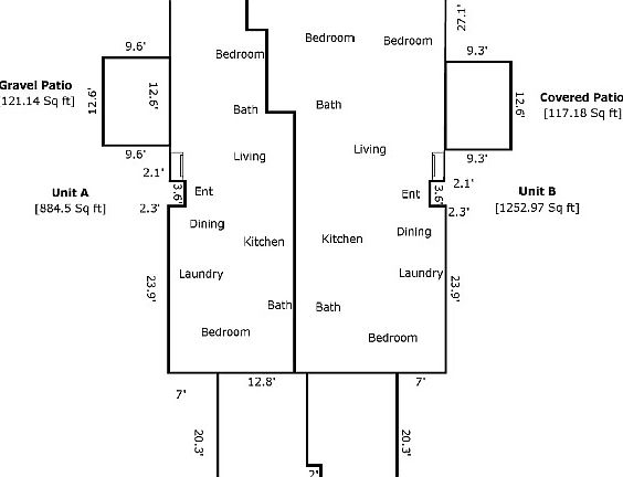 Unit A, left side