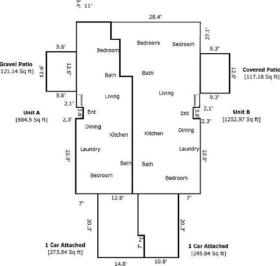 Unit A, left side