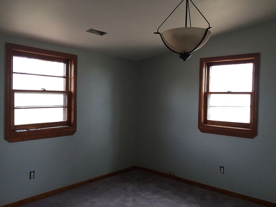 This is the master bedroom. It has a 6 foot wide closet with sliding wooden doors.