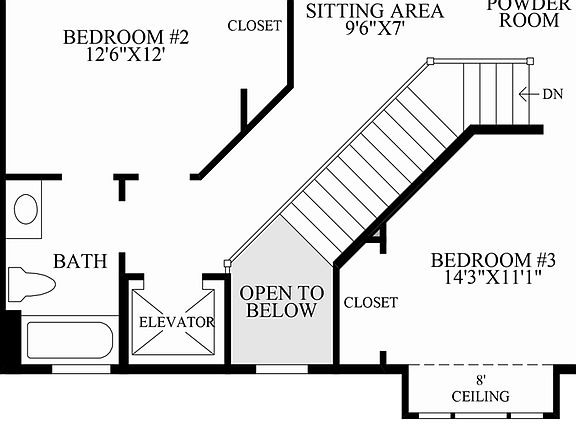 Optional Elevator (Living Level)