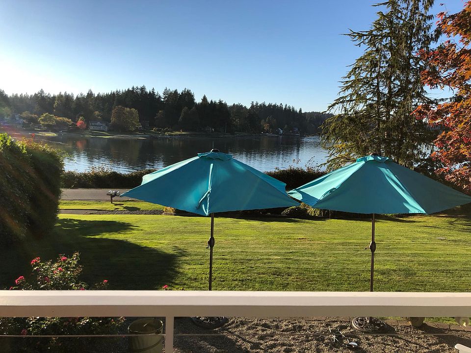 View of Port Madison Bay from covered porch (facing West).