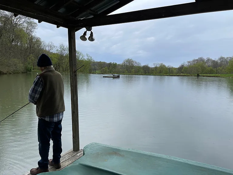 There is great fishing off the dock or take one of our boats out