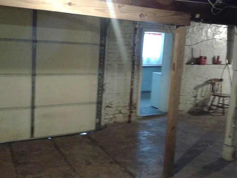 Basement Garage Door entrance.