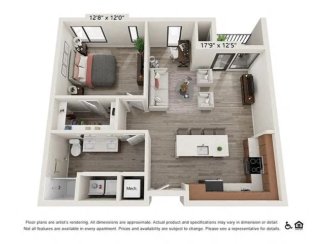 Floor plan 1J