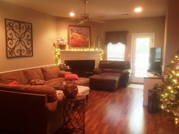 Living room with fireplace