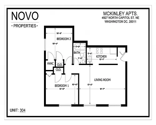 Floor plan 2 Bedroom