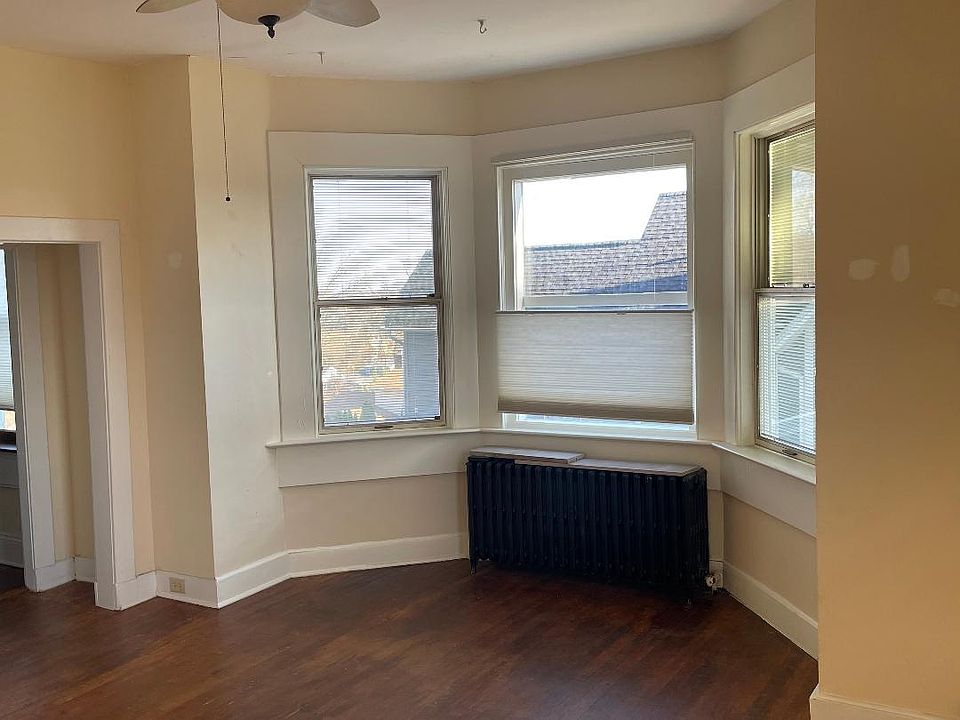 Walkout bay window in bedroom, custom top down bottom up pleated shades radiator heat!!