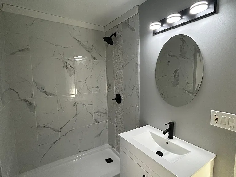 Completely renovated bathroom