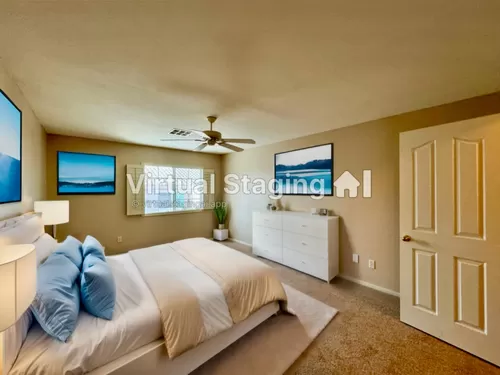 Virtually Staged Second Bedroom - 504 Recognition Pl