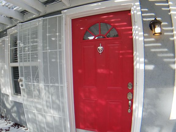 Knock knock eye catching red door for your family and guests