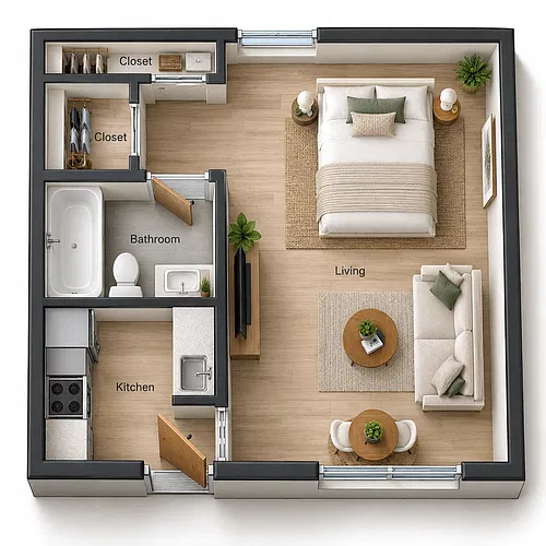 Floor plan Studio