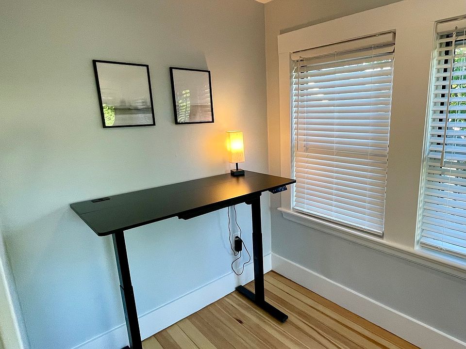 Office nook in dining room