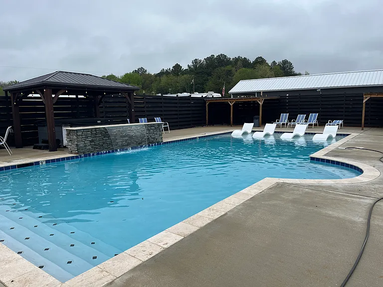 Neighborhood pool and hot tub