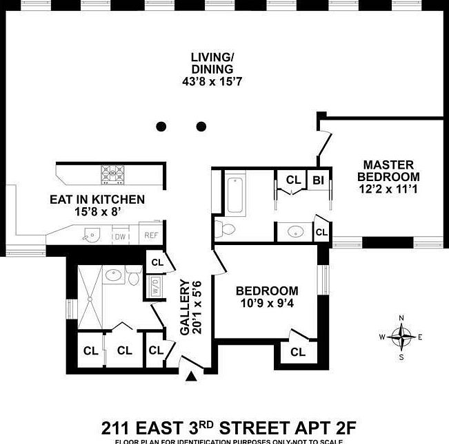 1st image of 211-213 E 3rd St #2F