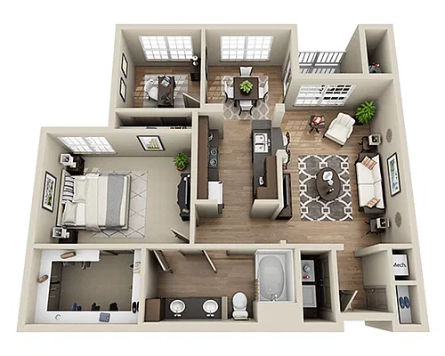 Floor plan Plan F (A1AD)