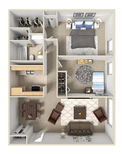 Floor plan 2 Bed