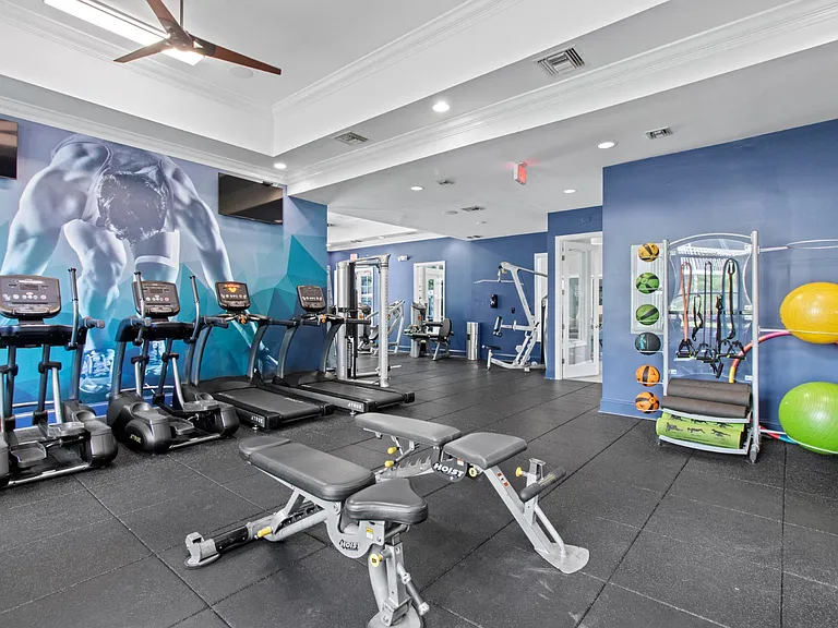 Machines and Equipment in Fitness Center at Verona at Boynton Beach Apartments in Boynton Beach, FL 33426