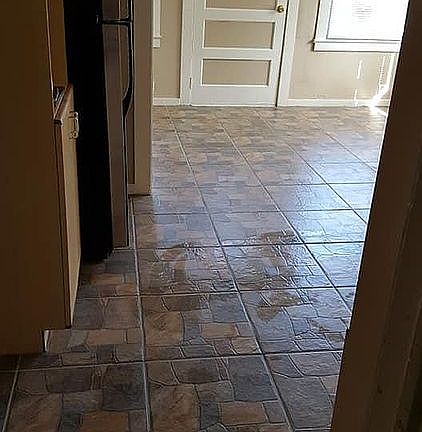 Kitchen at back door 