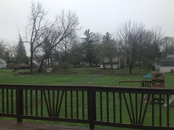 Deck overlooking Yard