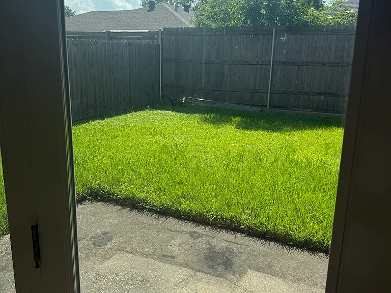 Private backyard