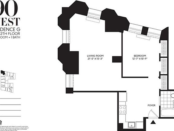 2nd image of 90 West St APT 3G