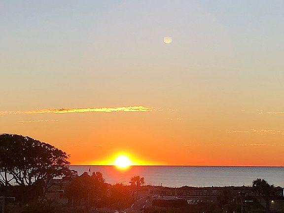 Condo balcony sunrise view