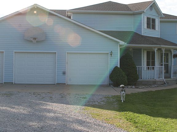 attached three car garage