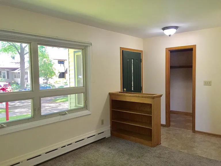 Front entrance with huge walk-in closet