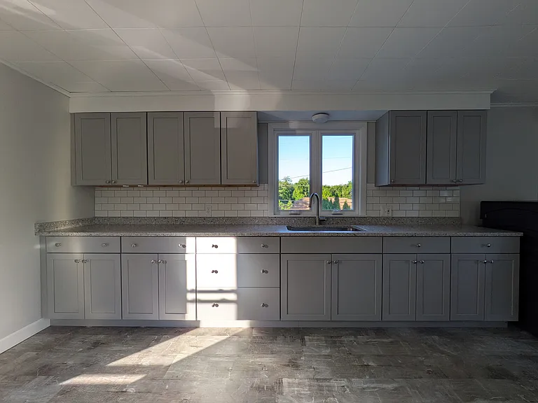 Kitchen (window faces street)
