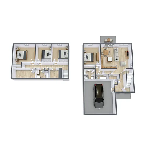 Floor plan Four Bedroom 42A