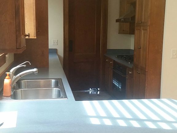 Kitchen with stainless steel appliances
