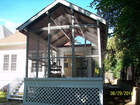 large screen porch