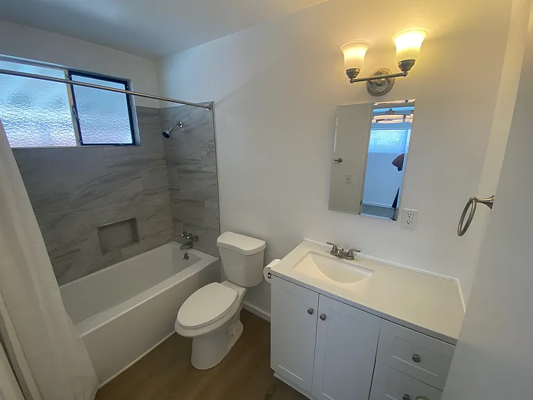 Newly remodeled master bathroom.