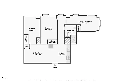 Floor plan 2 bed