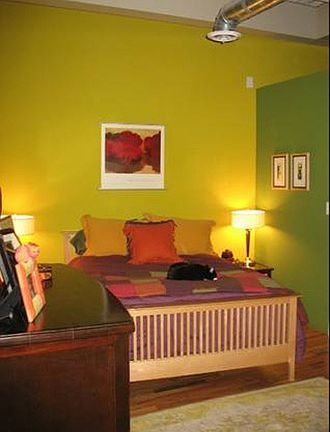 Walls have been repainted to soft neutrals.
