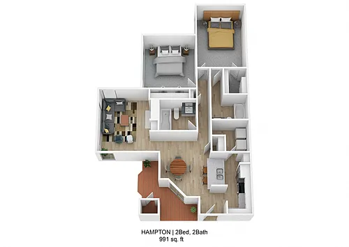 Floor plan Hampton
