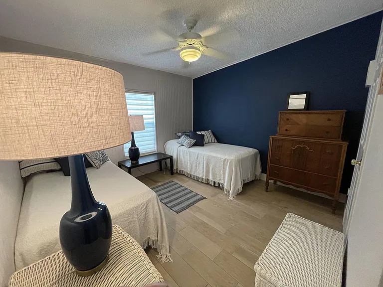 One of two guest bedrooms