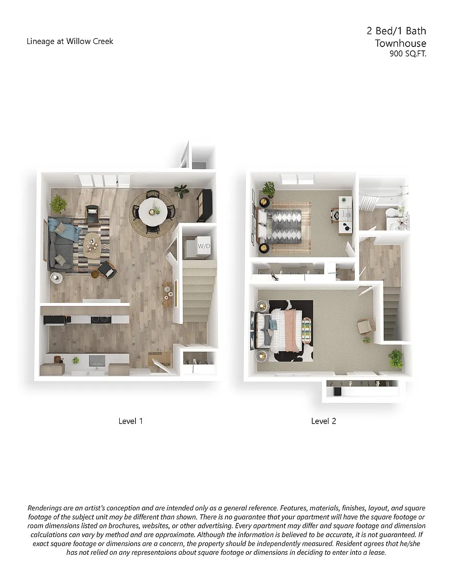 Floor plan 2x1 Premium Townhome