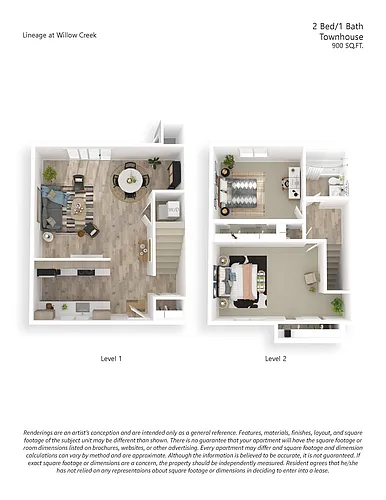Floor plan 2x1 Premium Townhome