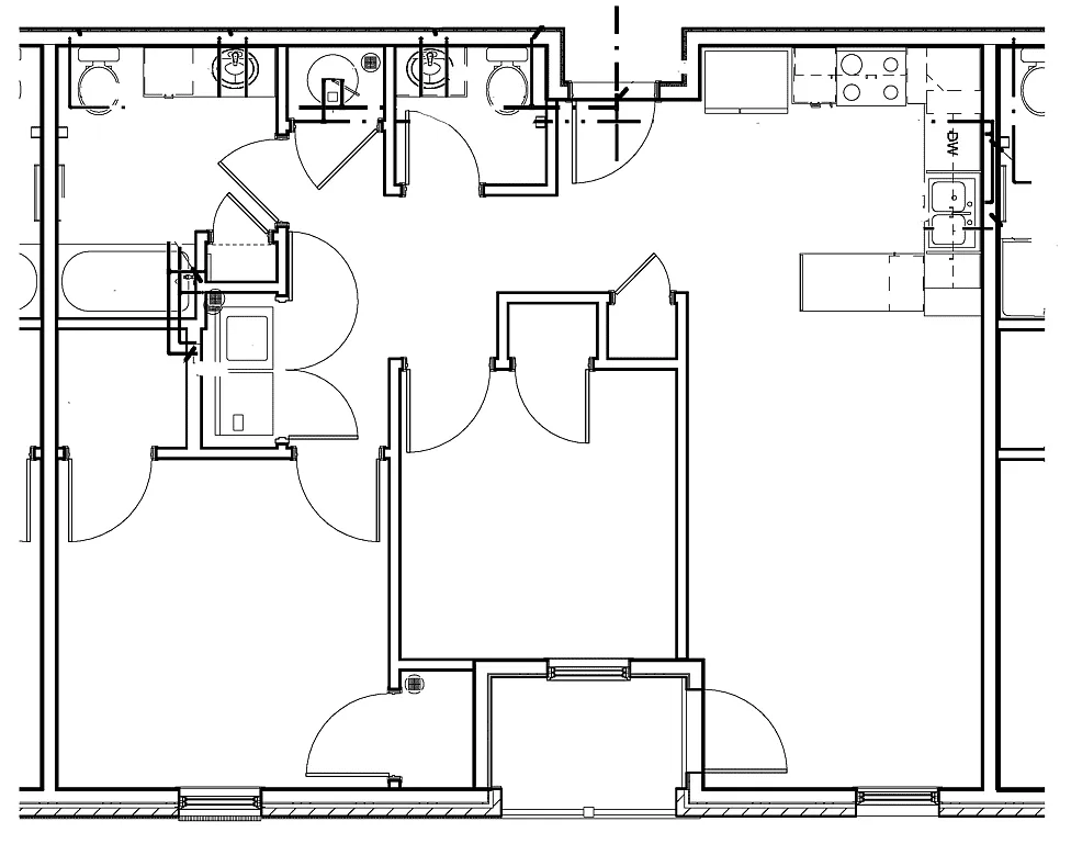 Floor plan 2 Bdrm